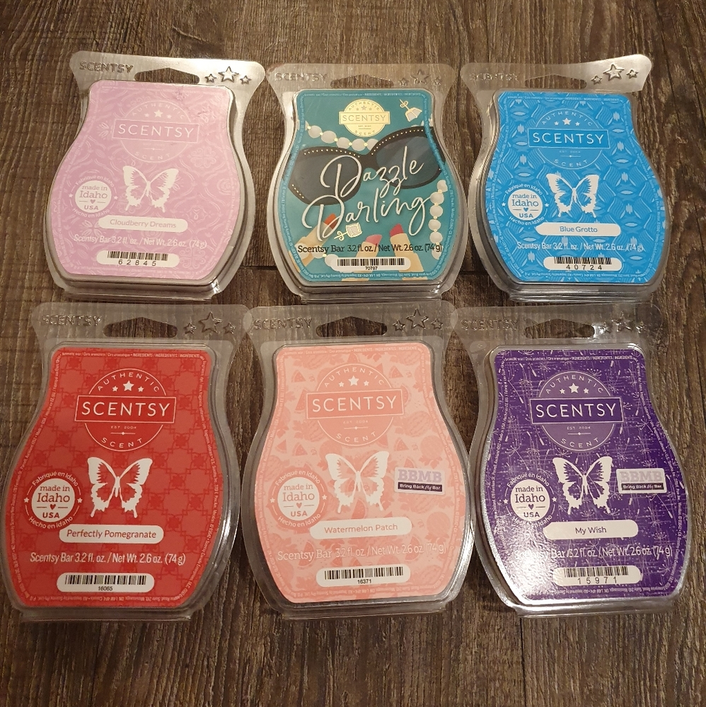Bundle of 6 scentsy wax bars